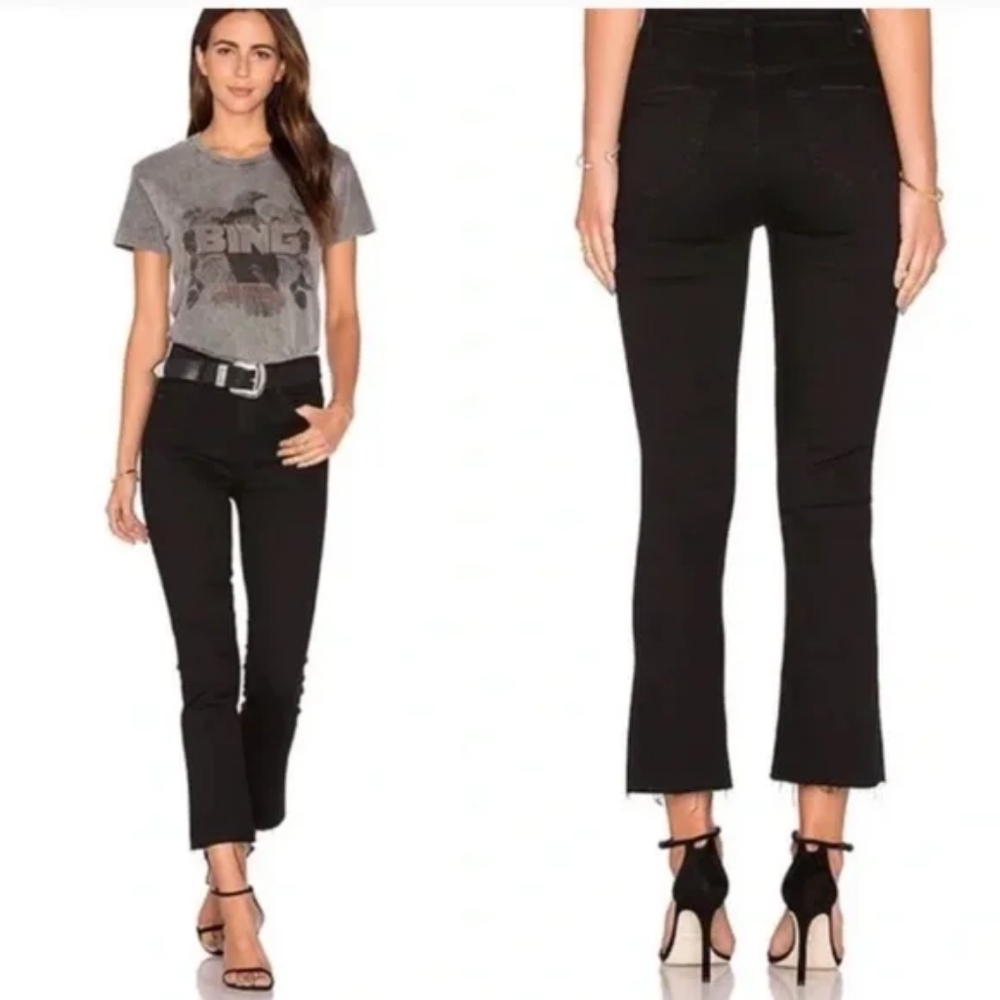 MOTHER The Hustler Ankle Fray Jeans in Not Guilty